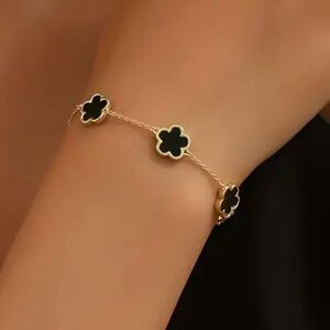 1pc Mini Flower Beads Thin Chain Bracelet